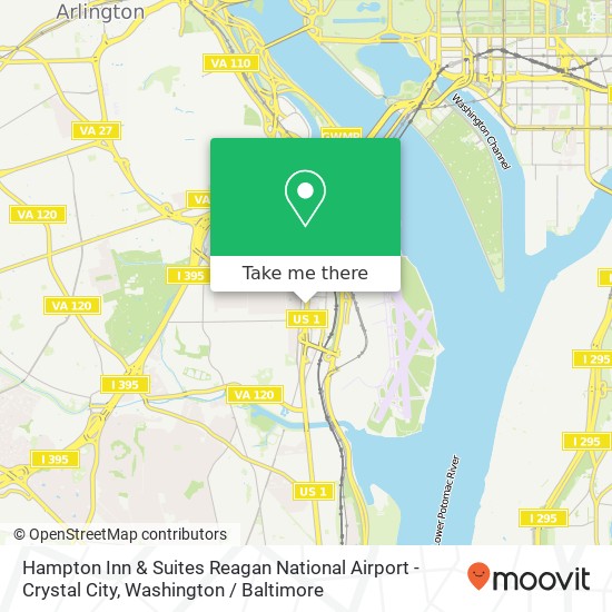 Hampton Inn & Suites Reagan National Airport - Crystal City map