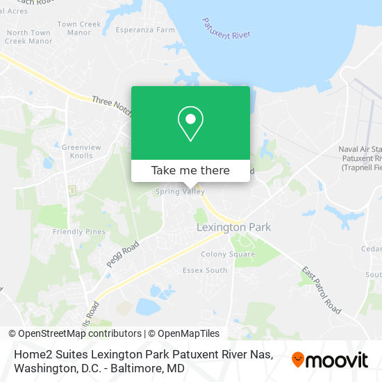 Mapa de Home2 Suites Lexington Park Patuxent River Nas