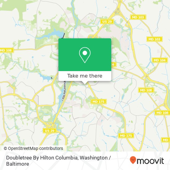 Doubletree By Hilton Columbia map