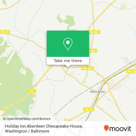 Holiday Inn Aberdeen Chesapeake House map