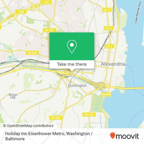 Mapa de Holiday Inn Eisenhower Metro