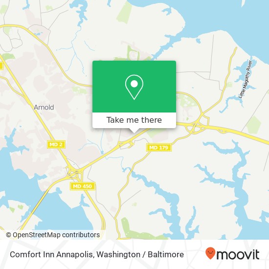 Comfort Inn Annapolis map