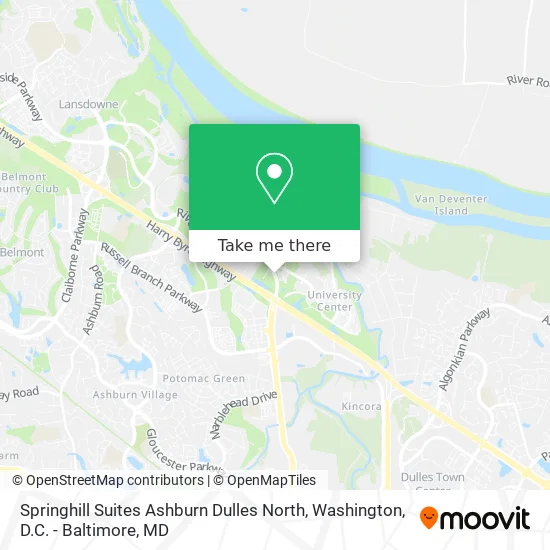 Springhill Suites Ashburn Dulles North map