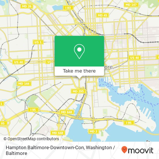 Hampton Baltimore-Downtown-Con map