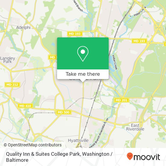 Mapa de Quality Inn & Suites College Park