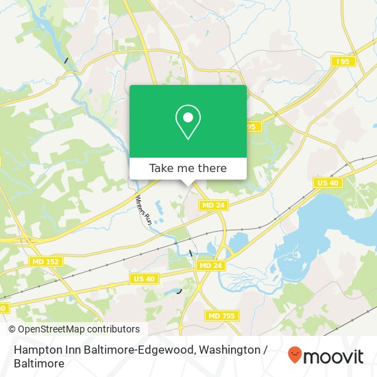 Hampton Inn Baltimore-Edgewood map