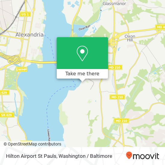 Mapa de Hilton Airport St Pauls