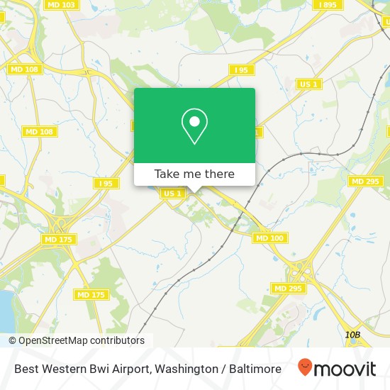 Mapa de Best Western Bwi Airport