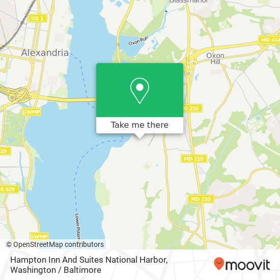 Mapa de Hampton Inn And Suites National Harbor