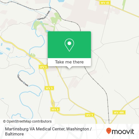 Martinsburg VA Medical Center map