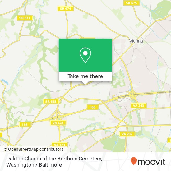 Mapa de Oakton Church of the Brethren Cemetery