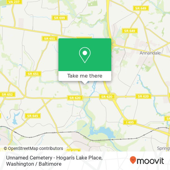 Mapa de Unnamed Cemetery - Hogan's Lake Place