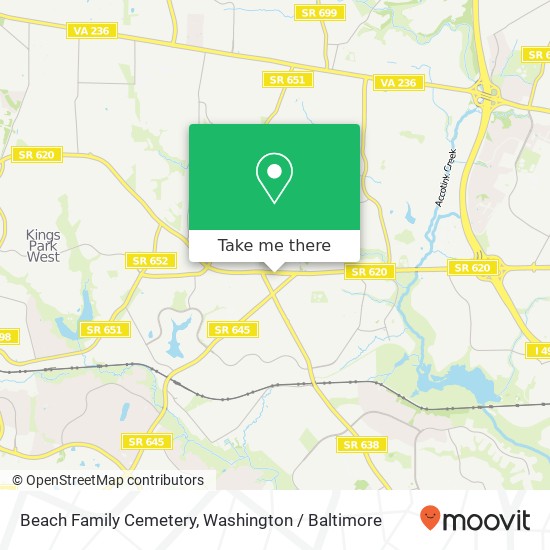 Mapa de Beach Family Cemetery