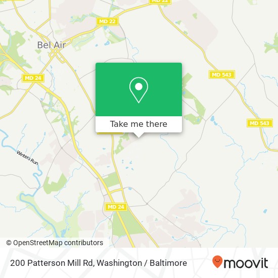 200 Patterson Mill Rd, Bel Air, MD 21015 map