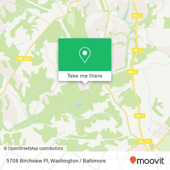 5708 Birchview Pl, Clinton, MD 20735 map