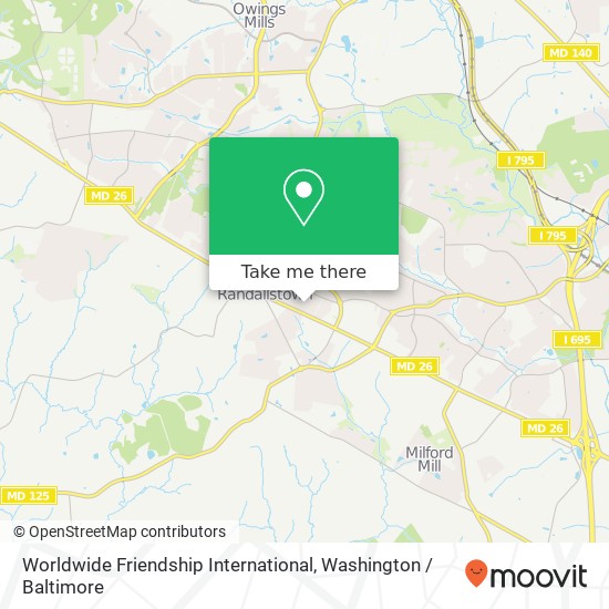 Worldwide Friendship International, 3607 Briarstone Rd map