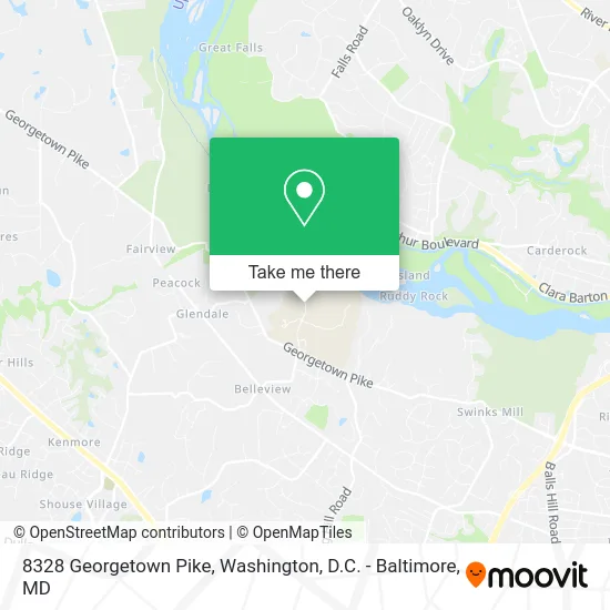 8328 Georgetown Pike map