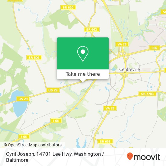 Mapa de Cyril Joseph, 14701 Lee Hwy