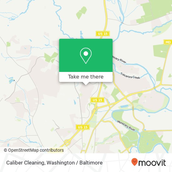 Mapa de Caliber Cleaning, 1818 Millstream Dr