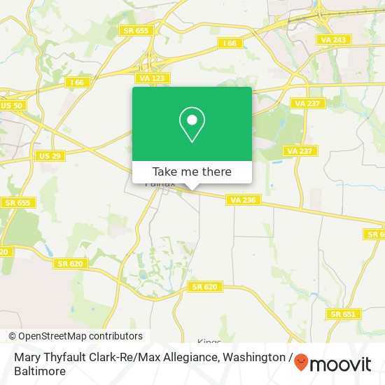 Mapa de Mary Thyfault Clark-Re / Max Allegiance, 10195 Main St