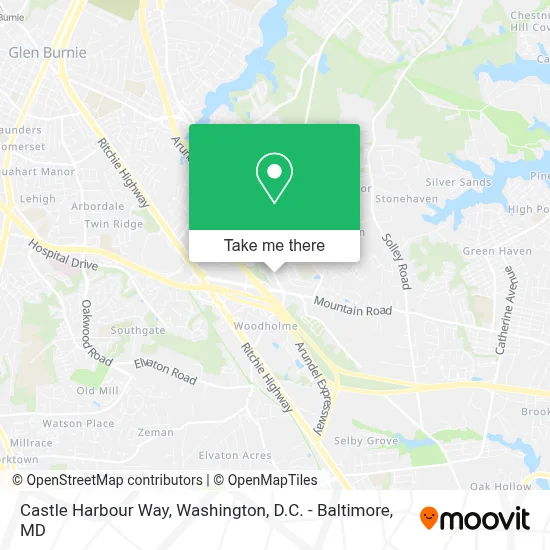 Castle Harbour Way map