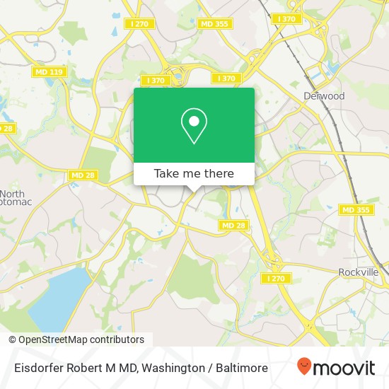 Eisdorfer Robert M MD, 14955 Shady Grove Rd map