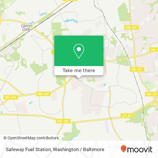 Mapa de Safeway Fuel Station, Bowie, MD 20720