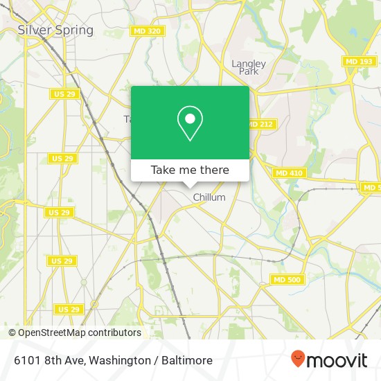 6101 8th Ave, Hyattsville, MD 20783 map