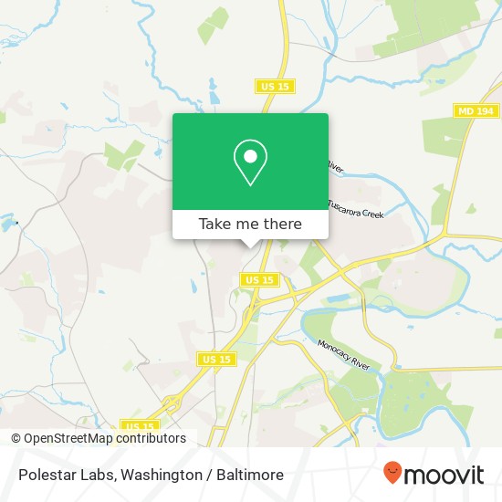 Mapa de Polestar Labs, 65 Thomas Johnson Dr