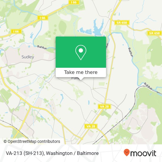 Mapa de VA-213 (SH-213), Manassas Park, VA 20111