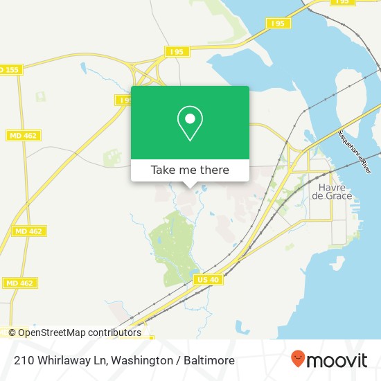 210 Whirlaway Ln, Havre de Grace, MD 21078 map