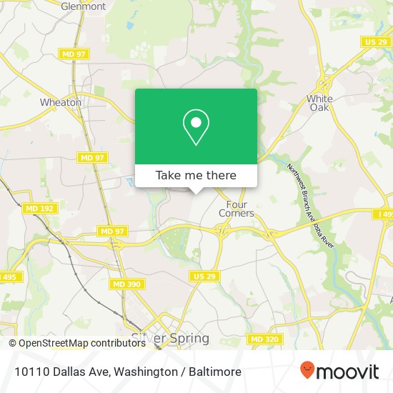 10110 Dallas Ave, Silver Spring, MD 20901 map