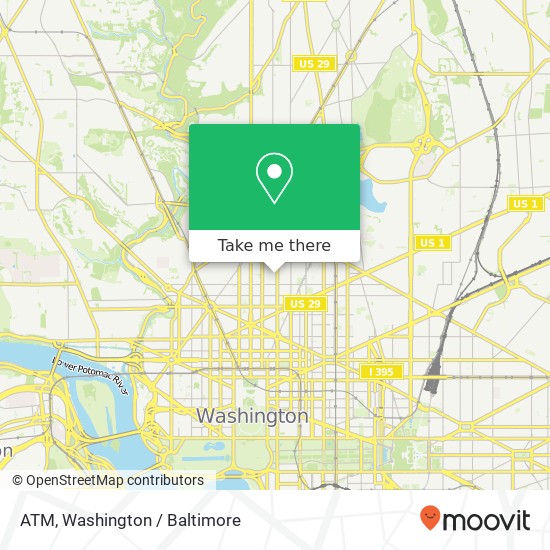 ATM, 1740 14th St NW map