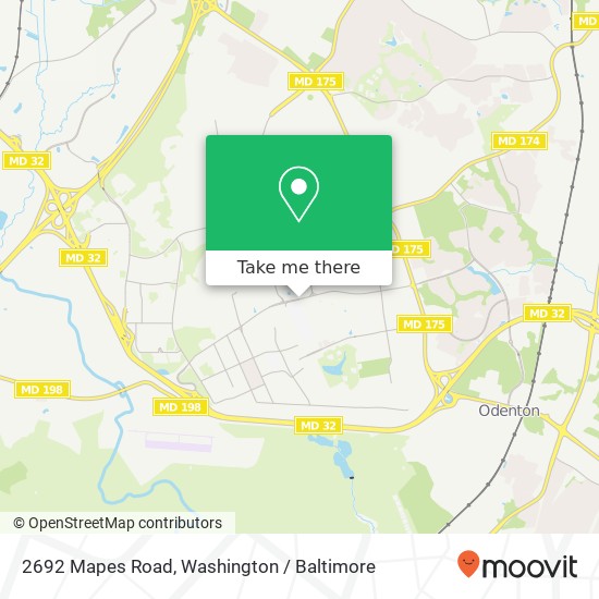 2692 Mapes Road, 2692 Mapes Rd, Fort Meade, MD 20755, USA map