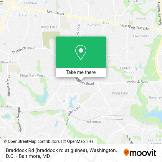 Mapa de Braddock Rd (braddock rd at guinea)