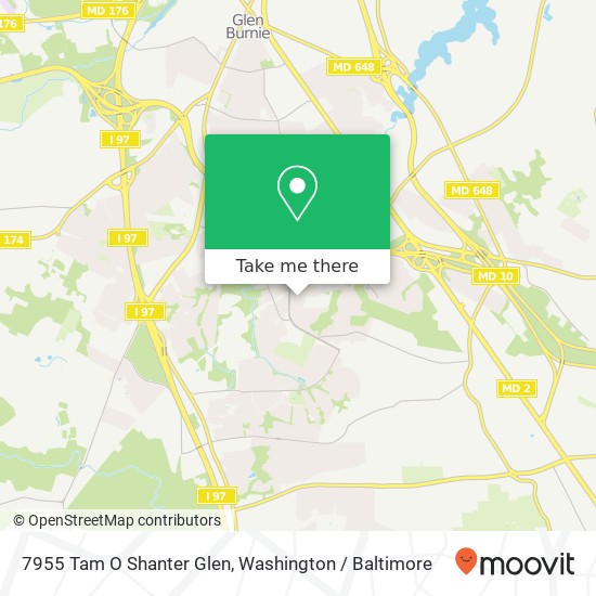 Mapa de 7955 Tam O Shanter Glen, 7955 Tam O Shanter Glen, Glen Burnie, MD 21061, USA