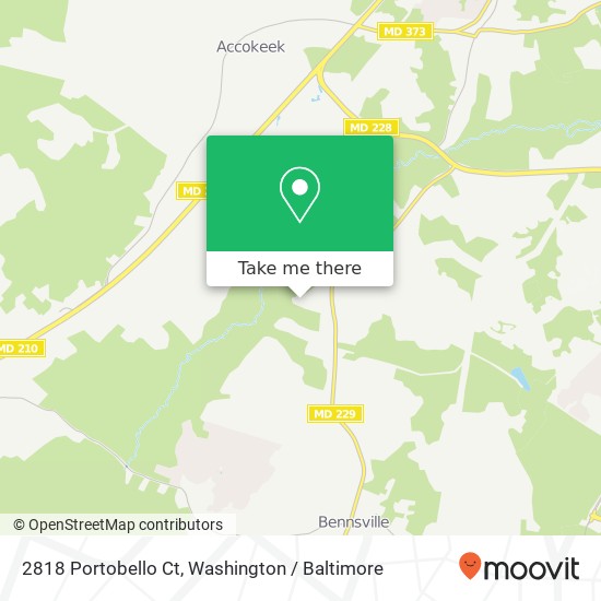 Mapa de 2818 Portobello Ct, Waldorf, MD 20603