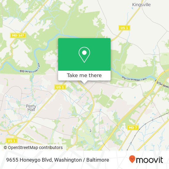 9655 Honeygo Blvd, Perry Hall, MD 21128 map