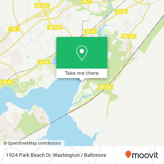 1924 Park Beach Dr, Aberdeen, MD 21001 map