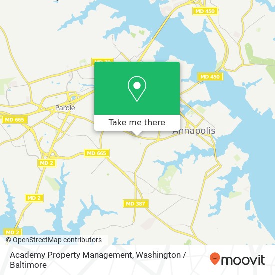 Academy Property Management, 1125 West St map