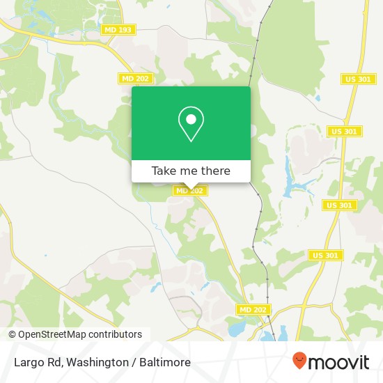 Mapa de Largo Rd, Upper Marlboro, MD 20772