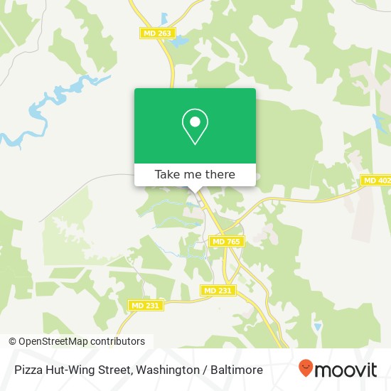 Mapa de Pizza Hut-Wing Street, 727 Prince Frederick Blvd