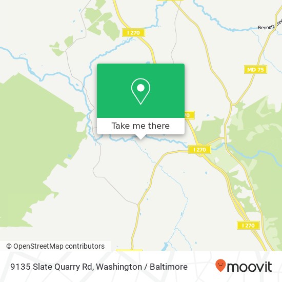 9135 Slate Quarry Rd, Dickerson, MD 20842 map