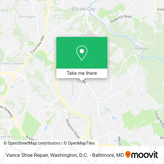 Vance Shoe Repair, 4900 Waterloo Rd map