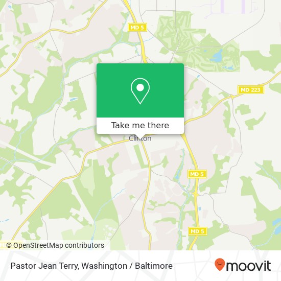 Mapa de Pastor Jean Terry, 9113 Brandywine Rd