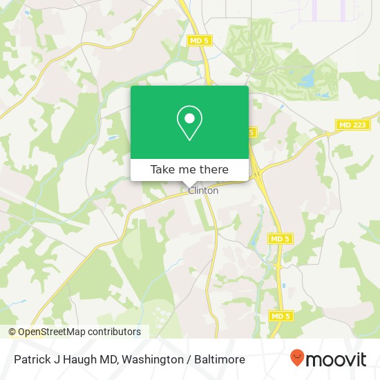 Mapa de Patrick J Haugh MD, 9131 Piscataway Rd