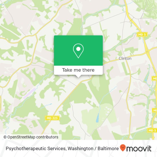 Mapa de Psychotherapeutic Services, 9706 Glen View Dr
