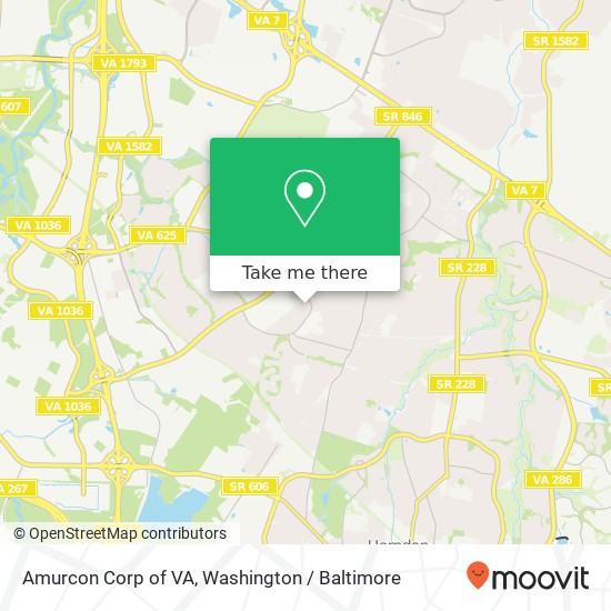 Mapa de Amurcon Corp of VA, 22355 Providence Village Dr