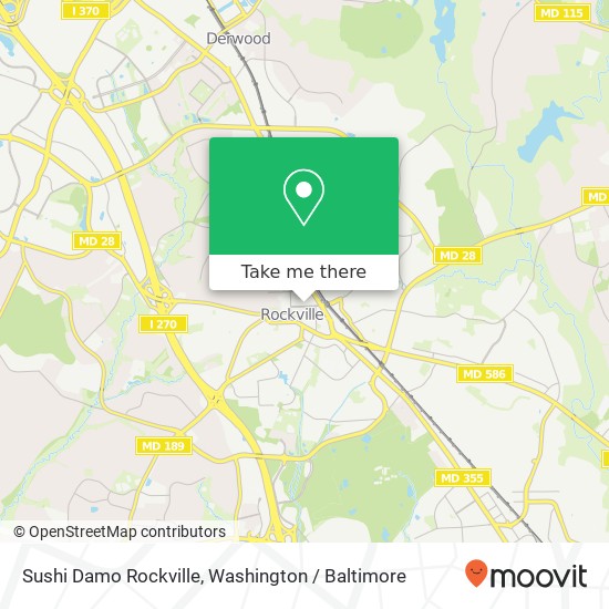 Mapa de Sushi Damo Rockville, 36 Maryland Ave