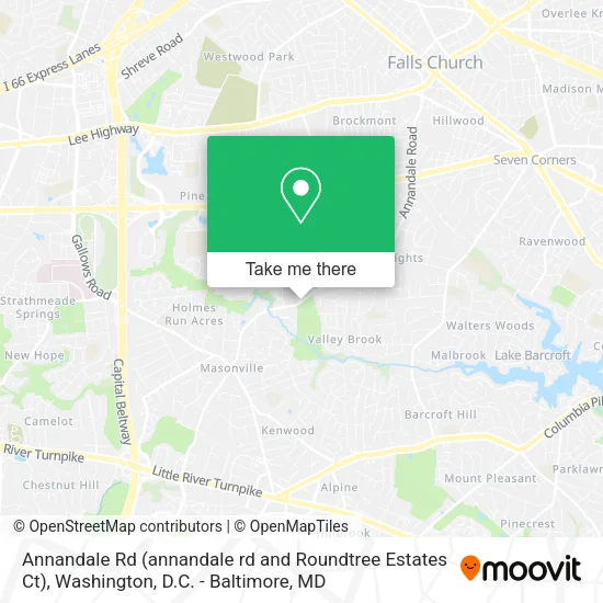 Annandale Rd (annandale rd and Roundtree Estates Ct) map